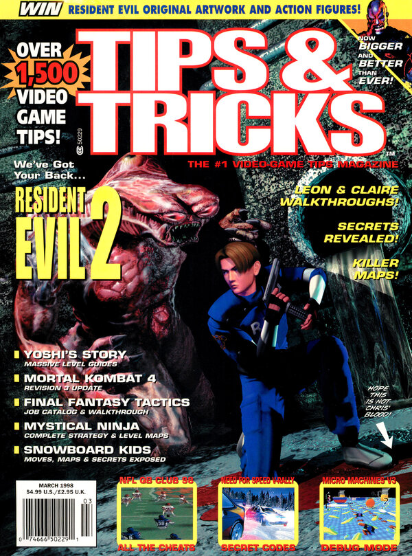 Tips & Tricks Issue 037 (March 1998) cover
